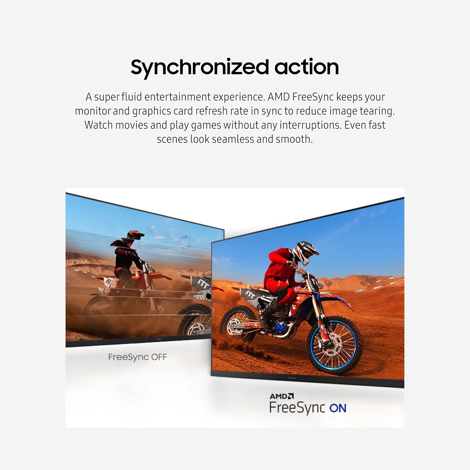 32-Inch Flat Computer Monitor, 75Hz, Borderless Display, AMD Freesync, Game Mode, Advanced Eye Care, HDMI and Displayport, LS32B304NWNXGO, 2024