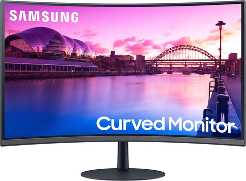 27-Inch S39C Series FHD Curved Gaming Monitor, 75Hz, AMD Freesync, Game Mode, Advanced Eye Comfort, Frameless Display, Built in Speakers, Slim Metal Stand, LS27C392EANXGO, 2023, Black