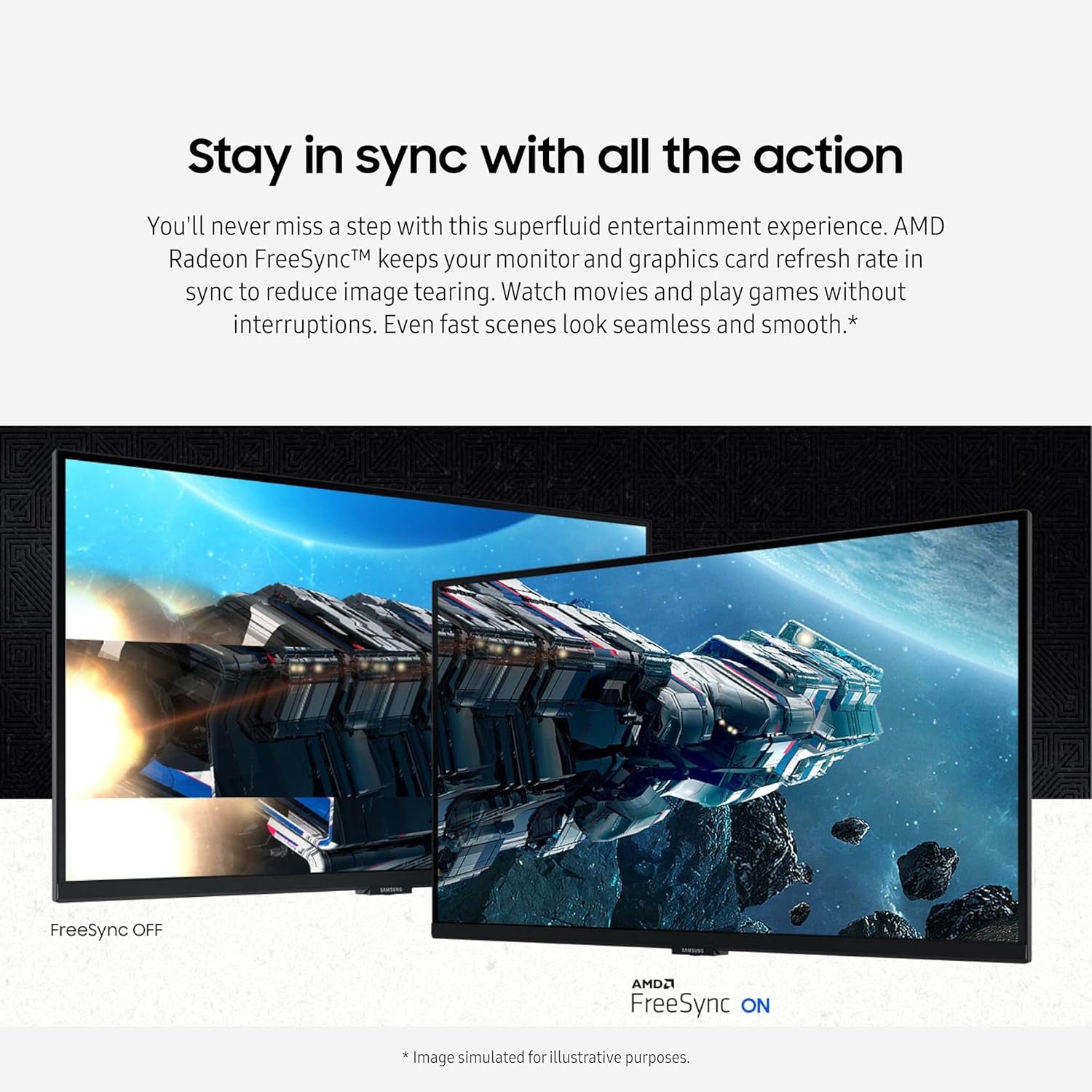 SAMSUNG 32-Inch Odyssey G50D Series QHD Fast IPS G-Sync Compatible Gaming Monitor, 1ms, VESA DisplayHDR 400, 180Hz, AMD FreeSync, Adjustable Stand, Eye Saver Mode, LS32DG502ENXZA, 2024.