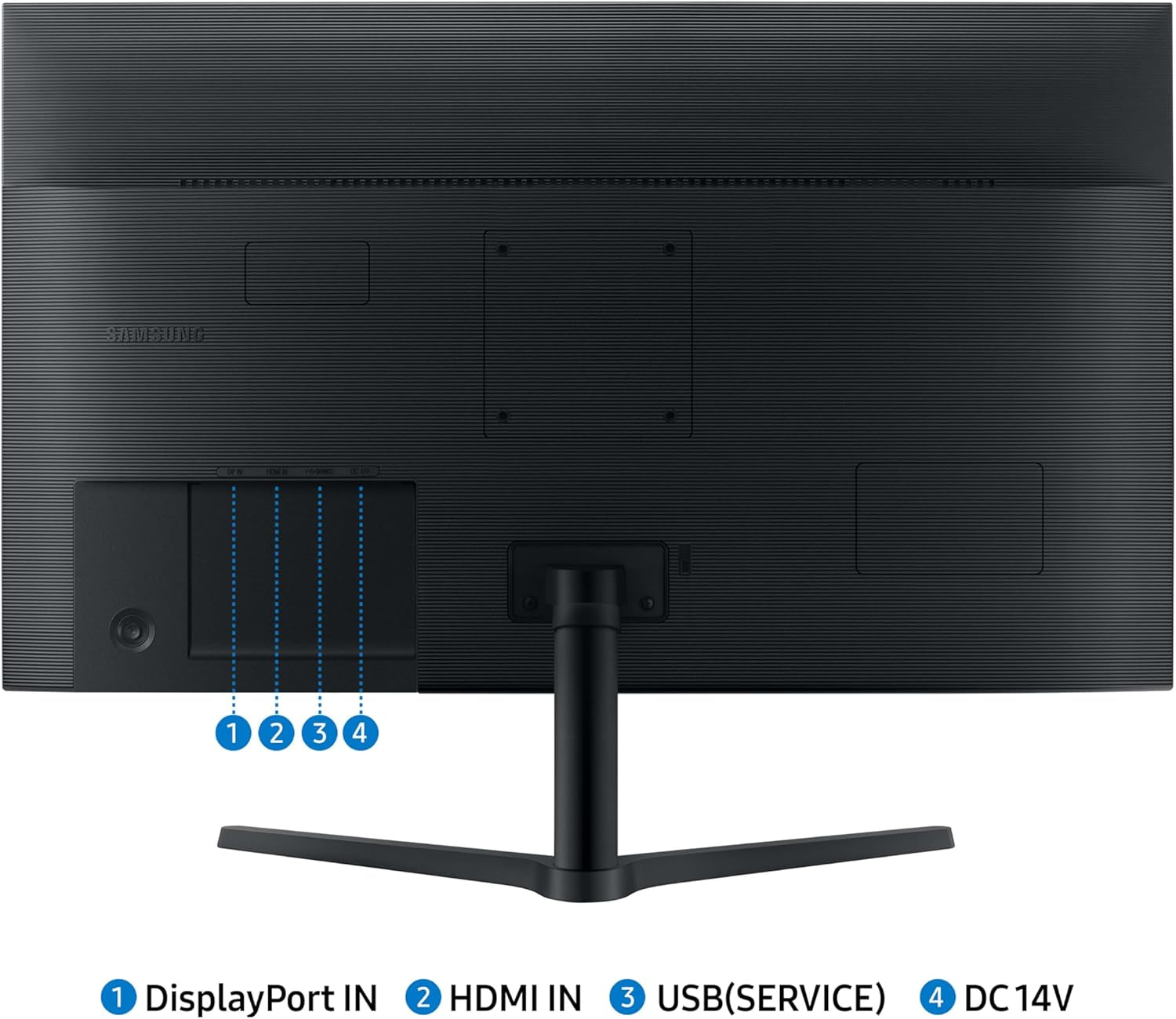 32-Inch Flat Computer Monitor, 75Hz, Borderless Display, AMD Freesync, Game Mode, Advanced Eye Care, HDMI and Displayport, LS32B304NWNXGO, 2024